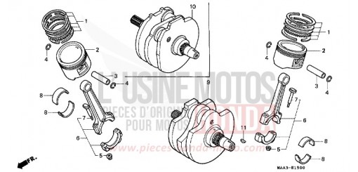 VILEBREQUIN/PISTON VT1100CS de 1995